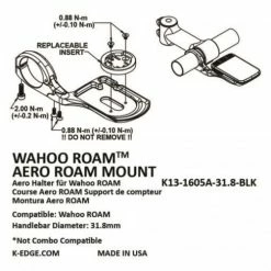 Produktkode: K13-1605A K-Edge Wahoo Roam Aero Mount -Cykelpleje Salgsbutik k edge wahoo roam aero mount k13 1605a 3 500x500 1